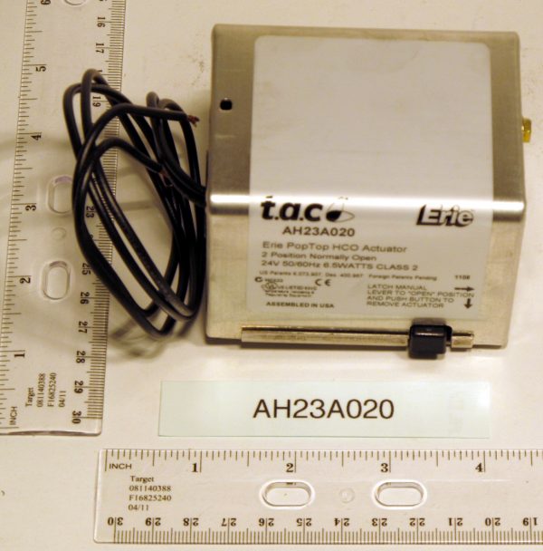 24v Two Position Spring Return N.O. Actuator 18" Leads High Close Off