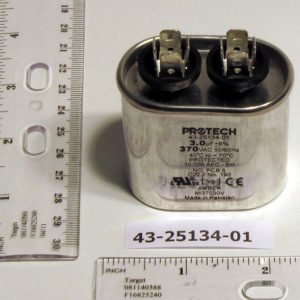 Capacitor - 3/370 Single Oval Replaces 43-100496-02