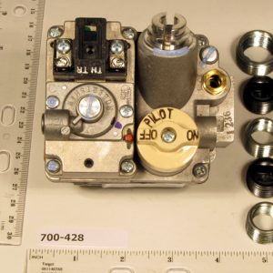 24v 1/2" X 3/4" Standing Pilot Slow Opening Natural Gas Valve Includes One Reduc