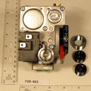 24v 1/2" X 3/4" Standing Pilot Dual Gas Valve 150000 BTU Includes LP Kit & Side