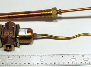 3/8" Temperature Actuated Water Valve 75/135f Cross Ambient