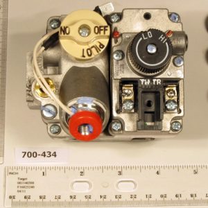 24v 1/2" X 1/2" Standing Pilot Straight Natural Gas Valve With Side Outlets 1000