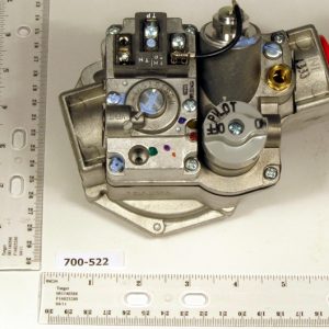 1" X 1" Millivolt Natural Gas Valve With Reducer Bushings 600000 BTU 7000MVRHC-S
