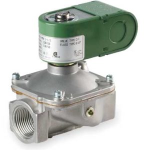 120v 1/2" 2 Way N.C. Safety Shutoff Gas Solenoid Valve 350000 BTU 6 PSI Max Repl