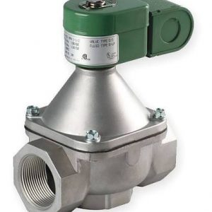 120v 1-1/2" NPT. 2 Way N.C. Safety Shutoff Gas Solenoid Valve 1372000 BTU 1.5 PS
