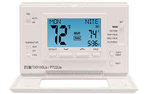 24v/Millivolt Multi Stage Dual Powered 7 Day Programmable Digital Thermostat Wit
