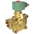 120/60 110/50 Vac 3/4" NPT. 2 Way N.C. Brass Solenoid Valve For Hot Water 150 PS