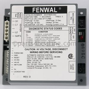 24vac Ignition Control Proven Hsi W/blower Relay