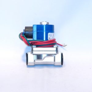 120v 1/2" NPT. 2 Way N.C. Stainless Steel Solenoid Valve With Viton Seal