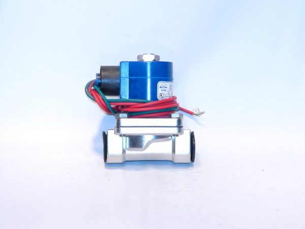 120v 1/2" NPT. 2 Way N.C. Stainless Steel Solenoid Valve With Viton Seal