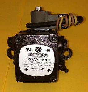 Oil Pump 2 Stage 3450 RPM 100-200 PSI 4 GPH Includes 115v Solenoid Replaces B2VA
