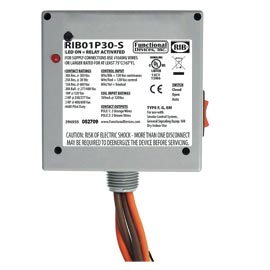 Enclosed Relay 30 Amp Dpst-n/o+coil Side Override with 120 Vac Coil Replaces Rib
