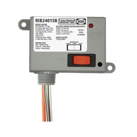 Enclosed Relay 20amp Spst-no + Override 24vac/dc/120vac