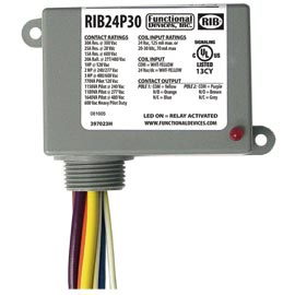 Enclosed Relay 30amp Dpdt 24vac/dc