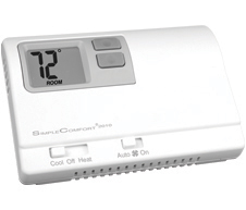 24v Non Programmable Digital Single Stage Thermostat 1H/1C Or 1 Stage Heat Pump
