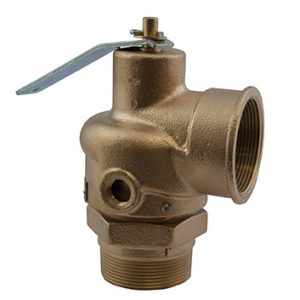 Steam Pressure Relief Valve 2" X 2" 15 PSI Brznb Cert 2500 LBS/HR
