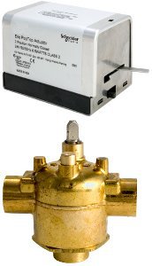 24v 1" Sweat 3-way Zone Valve N/c 18" Leads W/ Aux Switch Cv=7.0