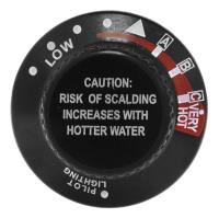 Gas Valve Control Dial Kit - White-Rodgers (black)