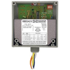 SPDT Enclosed Pilot Relay 10 Amp With 24vac/dc 120-277vac Coil Includes Timer