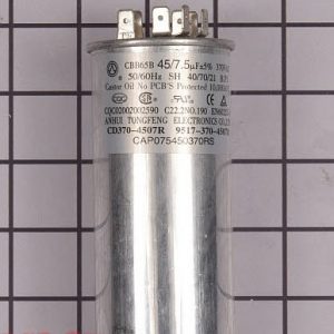 Cap 7.5/45 Mfd/370v/dual Rd