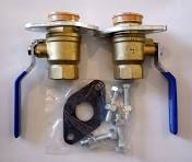 1" Bronze Flange Isolation Valve Set (threaded) Replaces 519756 591204