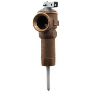 T & P Valve / 2 1/5" stem / 3/4" male / 105k btus/h / 150 psi / 210 deg Replaces