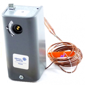 Spst Temp Controller -30/100f 6' Cap Manual Reset Opens Low