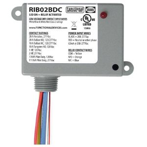 Enclosed Relay Class 2 Dry Contact input208-277vac pwr 20a Spdt