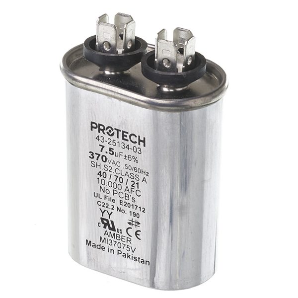 Capacitor - 7.5/370 Single Oval