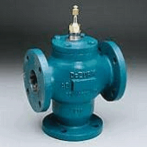 2-1/2" Flanged 3 Way Mixing Valve 63 Cv 3/4" Stroke