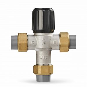 Aquamix 1070 Lead Free Mixing Valve 3/4" Union Cpvc 70-120f