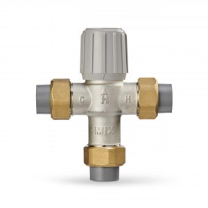Aquamix Lead Free 3/4" CPVC Union Mixing Valve 70-145F