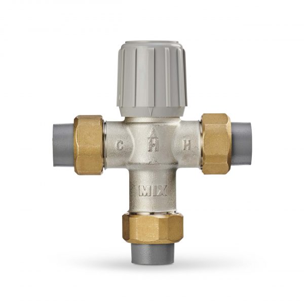 Aquamix Lead Free 3/4" CPVC Union Mixing Valve 70-145F