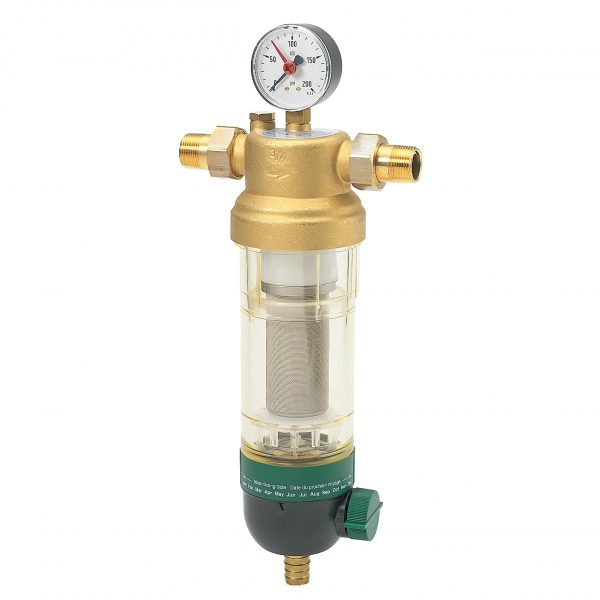 1-1/2" Water Filter With 100 Micron Filter & Plastic Sump Includes Threaded MNPT