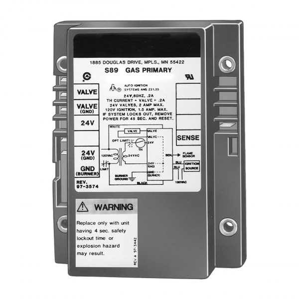 DSI Control With 4 Second Lockout & 30 Second Prepurge 100% Shutoff