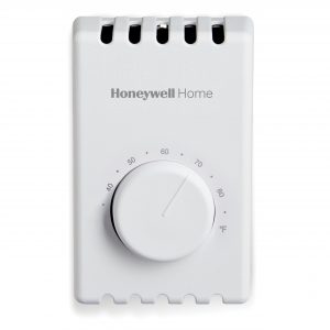 120/208/240/277V Two Wire Premier White SPST Bimetal Electric Heat Thermostat 40
