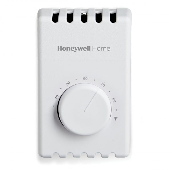 120/208/240/277V Two Wire Premier White SPST Bimetal Electric Heat Thermostat 40
