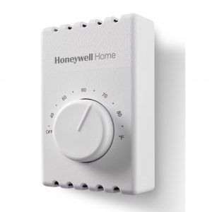 120/208/240/277V Four Wire Premier White DPST Bimetal Electric Heat Thermostat W