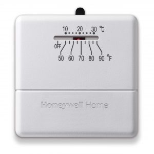 Premier White 24v Snap Action Single Stage Heat-Cool Thermostat 1H-1C 50-90F 0.1