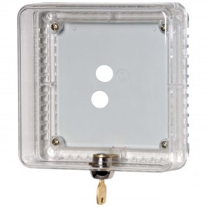 Small Clear Plastic Universal Thermostat Guard 4-7/16"(h) X 4-7/16"(w) X 2-1/2"(