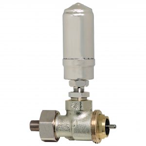1/8" Angle 1 Pipe Steam Thermostatic Valve Body With Male Adapters NPT Inlet Fem