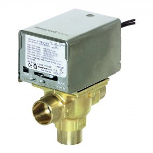 120v 3/4" Sweat 3 Way Diverting Zone Valve Cv=7.0
