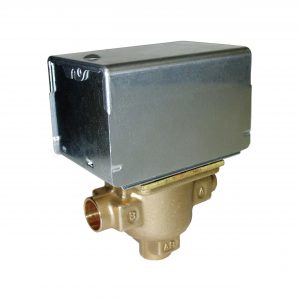 24v Zone Valve 1/2" Sweat 3 Way Diverting With Aux. Switch