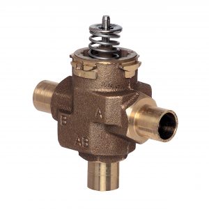 1/2" Sweat Three Way Mixing/Diverting Zone Valve Body 3.8 Cv