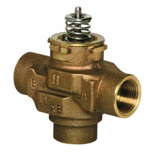 3/4" NPT. Female Mixing/Diverting Three Way Zone Valve Body 6.6 Cv