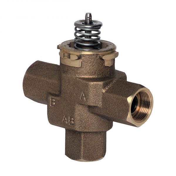 1" Female NPT. Mixing/Diverting Three Way Zone Valve Body 8.6 Cv