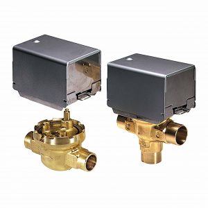 1" Sweat 3 Way Fan Coil Valve Body 7 Cv 12 Psi Differential. Short-body.