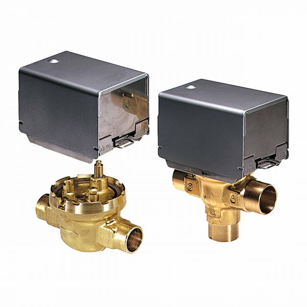 1" Sweat 3 Way Fan Coil Valve Body 7 Cv 12 Psi Differential. Short-body.