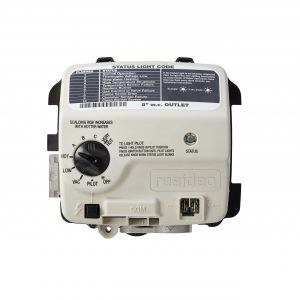 Water Heater Gas Valve Standing Pilot With Piezo Setpoint 55-155F Spud Length 2"