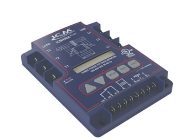 3 Phase Programmable Line Voltage Monitor W/backlit Digital Display; 25 Fault Me
